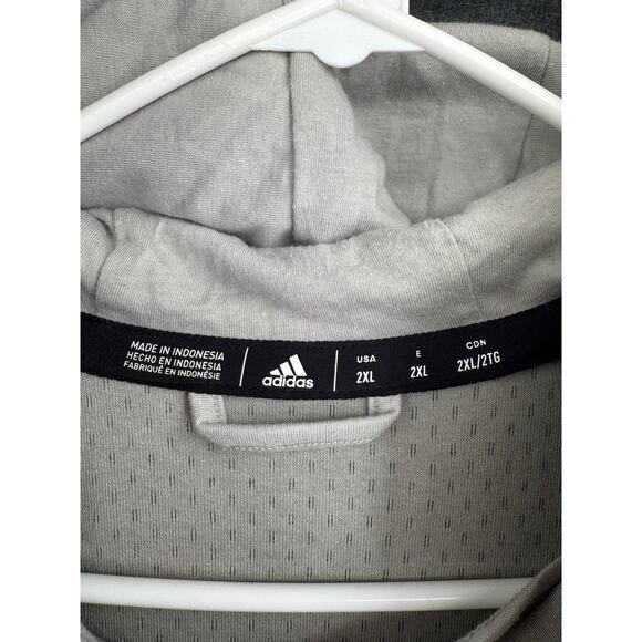 Adidas NHL LA Kings Hockey Hoodie Sweatshirt Mens XXL Gray White - Picture 8 of 12